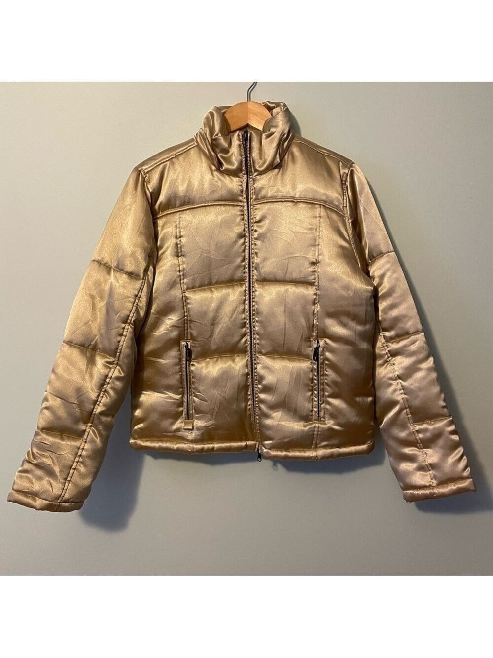 Seventy Seven Puffer Jacket Gold Small